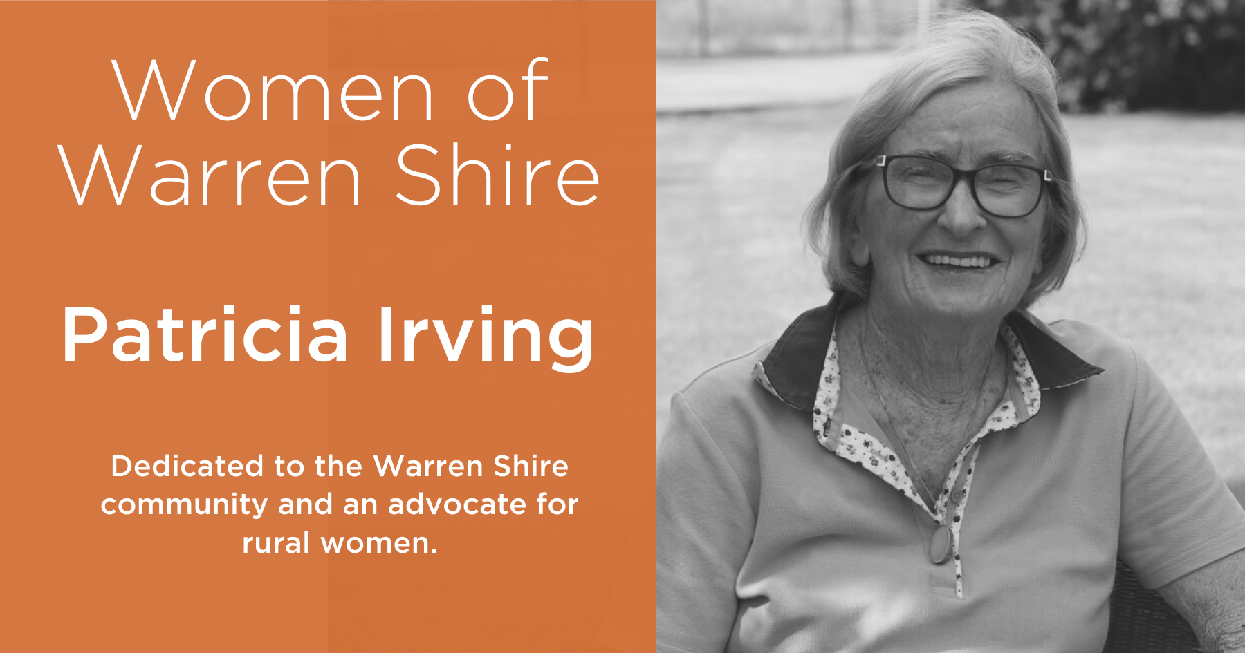 Women of Warren Shire - Patricia Irving - Post Image